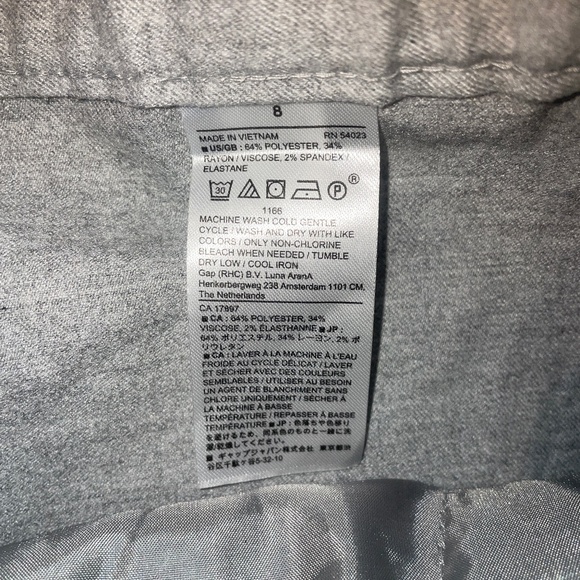 Banana Republic Wide Leg Trousers Dress Pants - Picture 5 of 12
